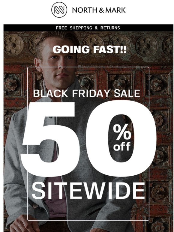 It's 50% off sitewide & bestsellers are going fast