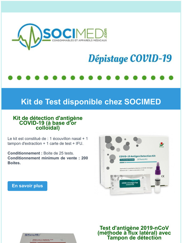 COVID-19 - Nos solutions de diagnostic !