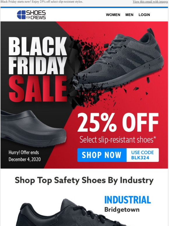 Shoes for Crews: 25% Off – A Big Black Friday Deal, It's Safe To Say |  Milled