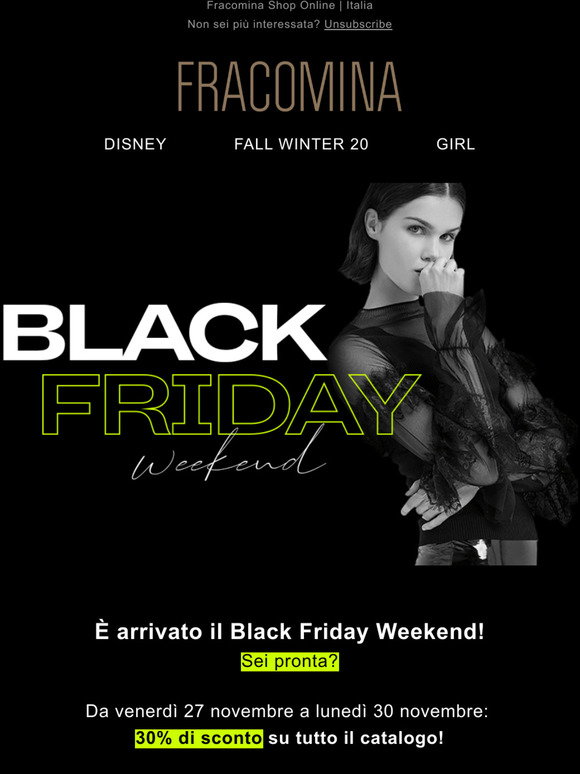 Fracomina: Black Friday Weekend! | Milled