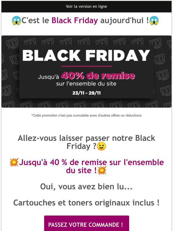 💥Black Friday💥JUSQU’À 40 % DE REMISE sur l'ensemble du site💥