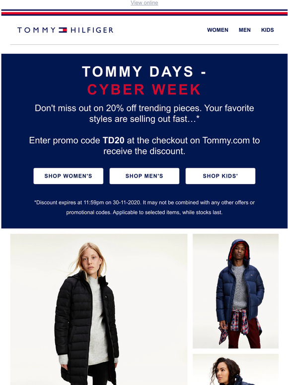 tommy hilfiger sign up coupon