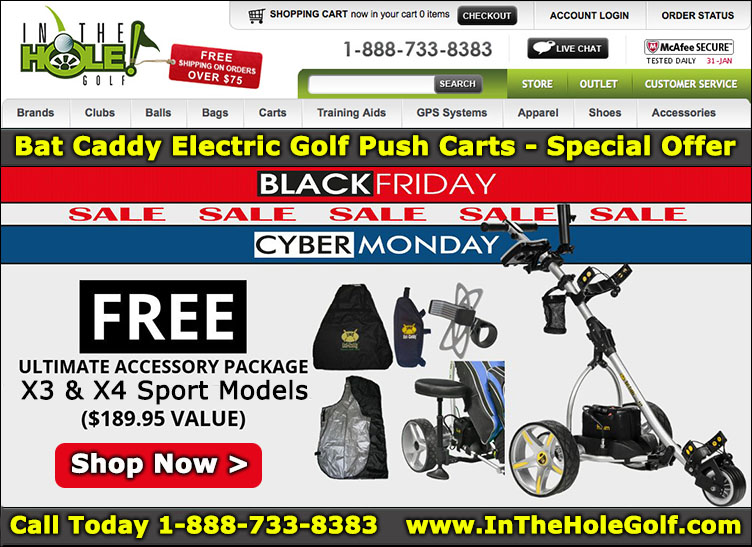 black friday golf push cart