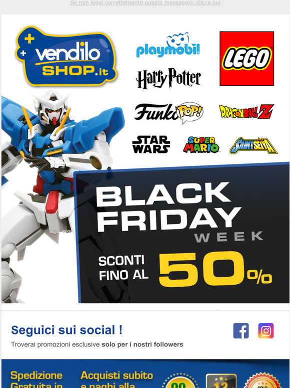 Vendiloshop.it - Il Black Friday continua! Tantissimi prodotti con sconti fino al 50%