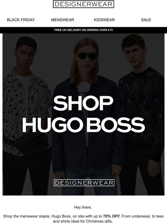 Hugo Boss x Black Friday Sale 