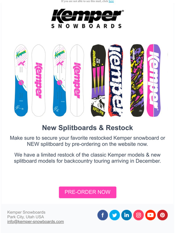 kemper snowboards investment