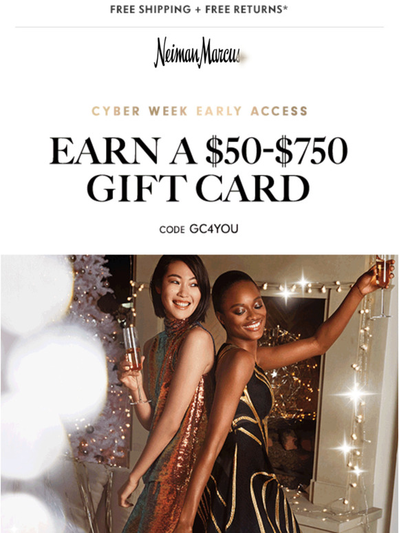 Bergdorf Goodman Early Cyber Monday 50+ gift card & gifts for