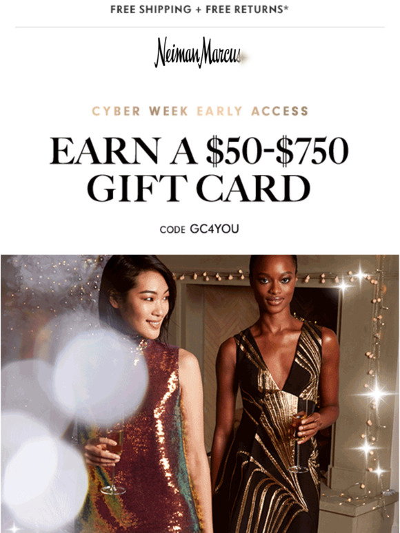 Neiman Marcus: $750 gift card! Early Cyber Monday | Milled