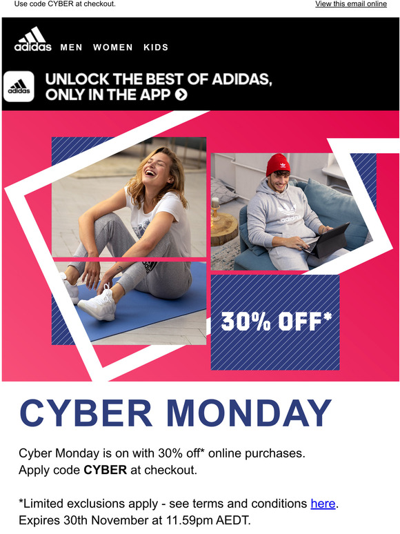 adidas cyber monday code