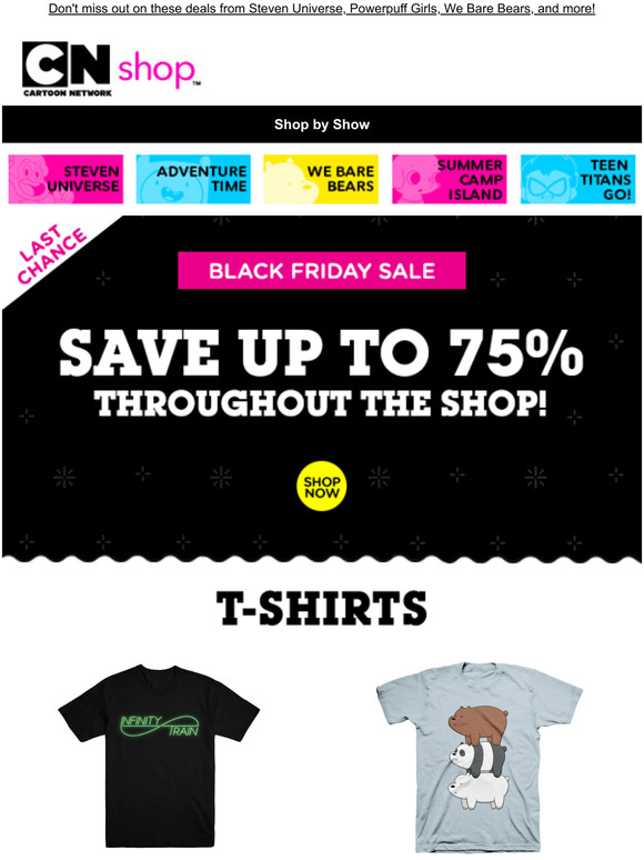 Last chance to save up to 75% in our Black Friday Sale!