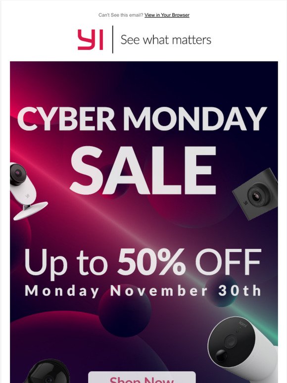 ⏰ Cyber Monday starts NOW! ⏰