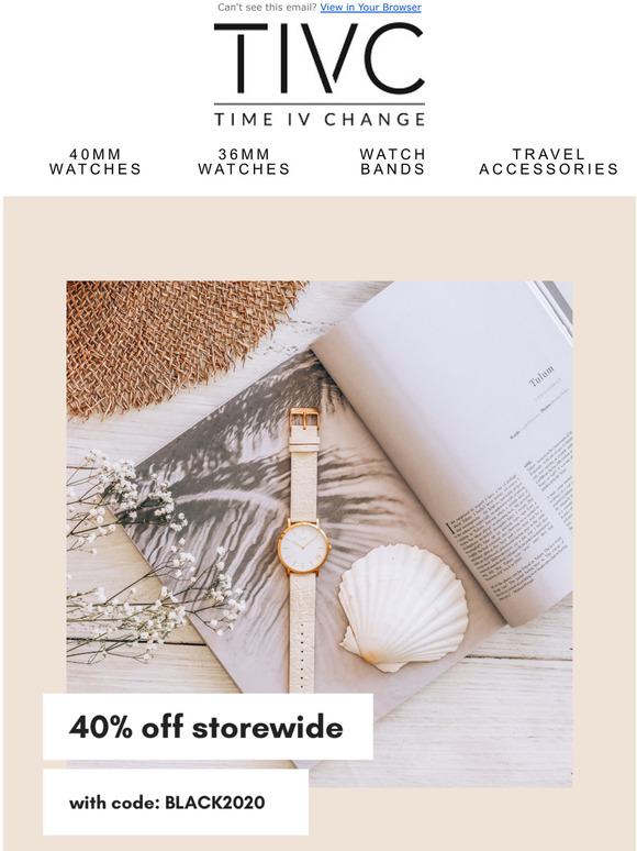 Tick Tock - 40% off ends soon ⌚
