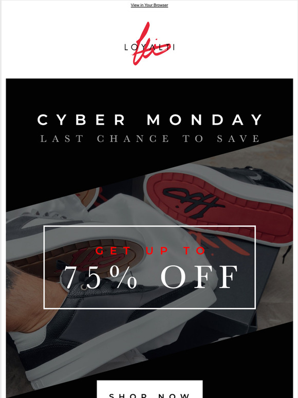 CYBER MONDAY: LAST CHANCE!! 🏃‍♂️👟
