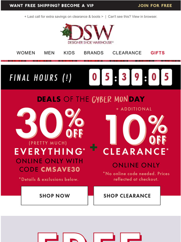 promo code dsw canada