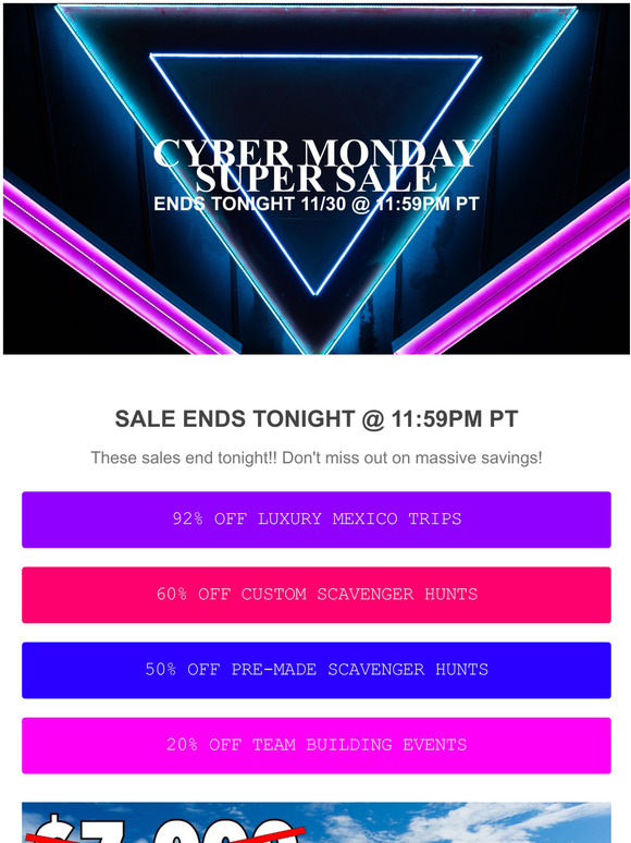 ⚡ CYBER MONDAY SUPER SALE!!