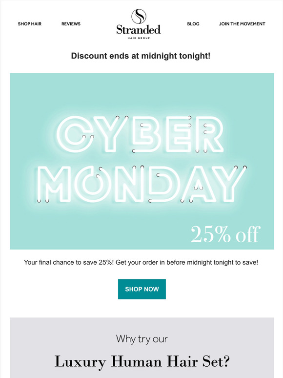 25% off FINAL HOURS!  ⏰