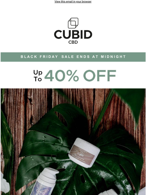 Final hours: up to 40% off everything!