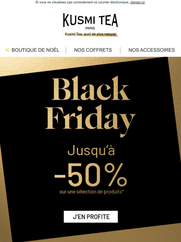 BLACK FRIDAY ⚡ Jusqu'à -50% pour faire vos achats de Noël !