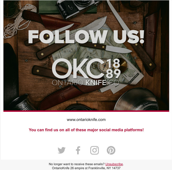 Follow us on Social Media!
