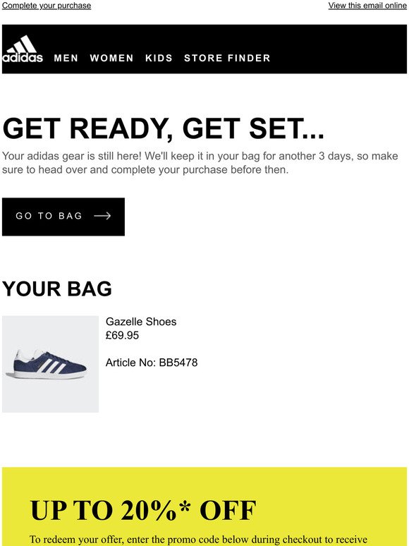 adidas email sign up