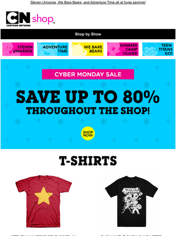 Save up to 80% sitewide in our Cyber Monday Sale!