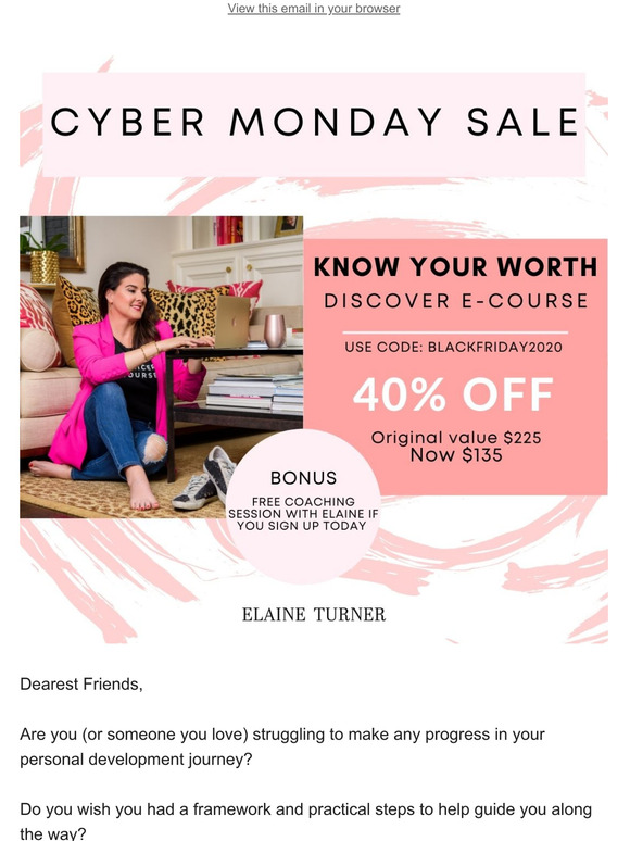 Get 40% off Discover E-course!