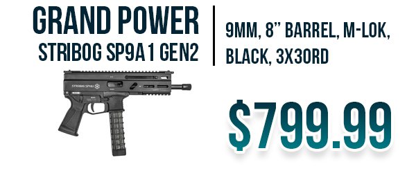 Grand Power Stribog available at Impact Guns!