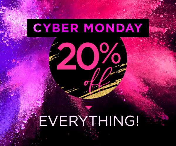 Get 20% off everything this Cyber Monday