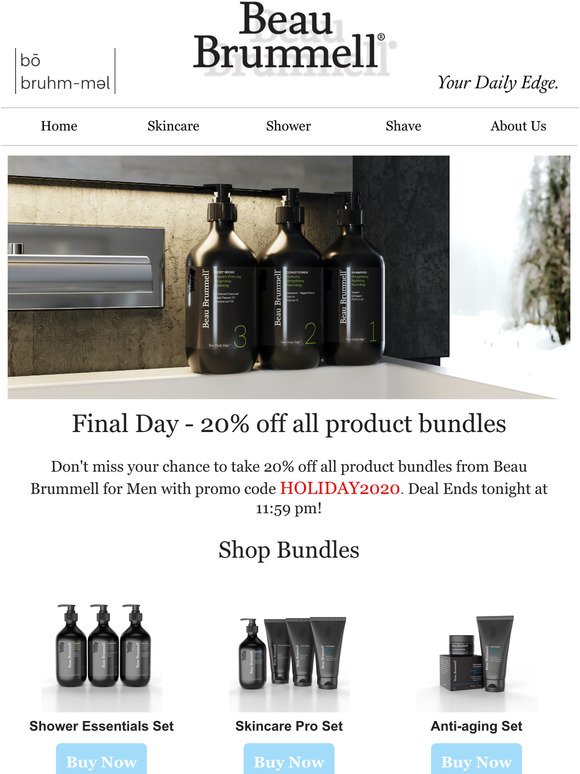Last Day - Take 20% Off All Product Bundles