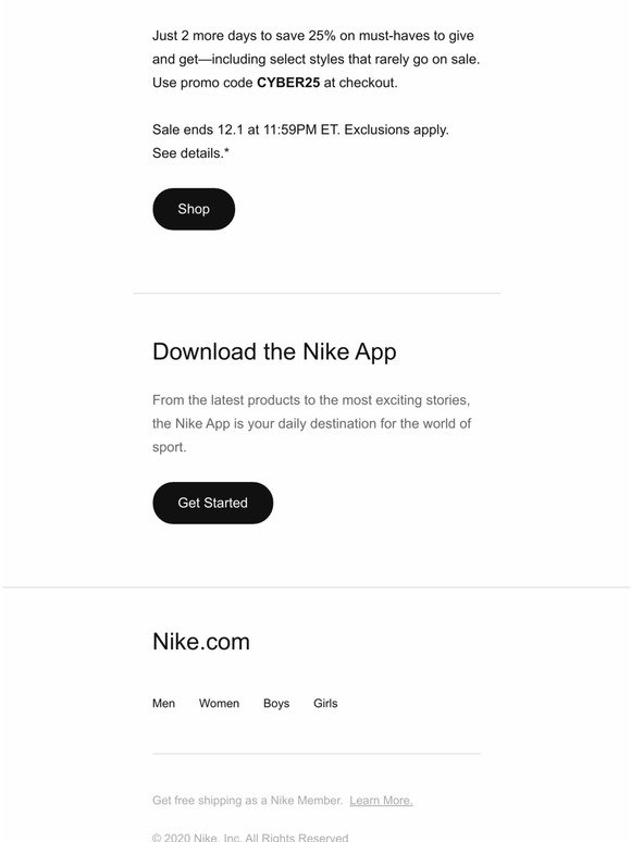 Nike: Your favorite sneakers and clothes at -25% (Air Force One, Air Zoom  ) - The Limited Times