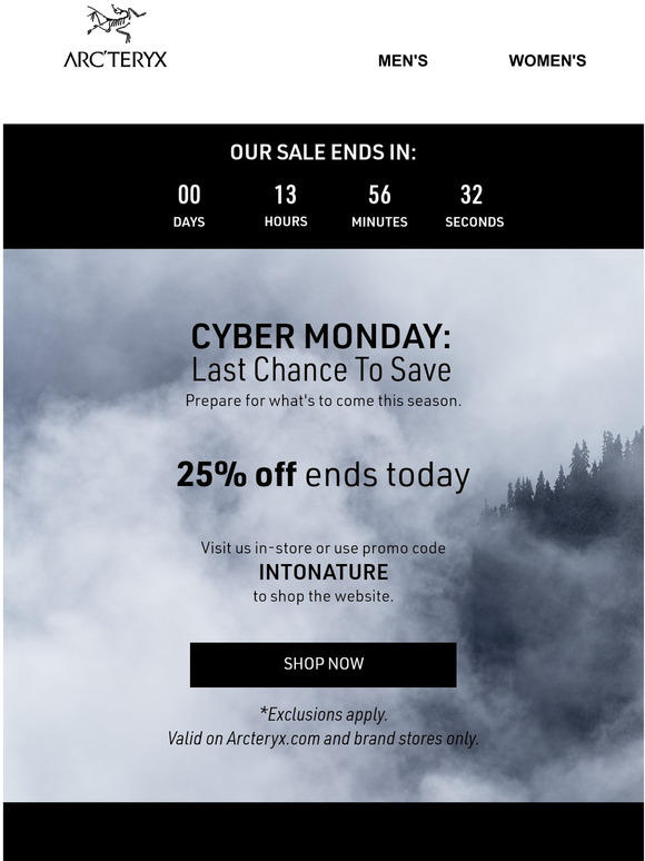 Arcteryx promo clearance code