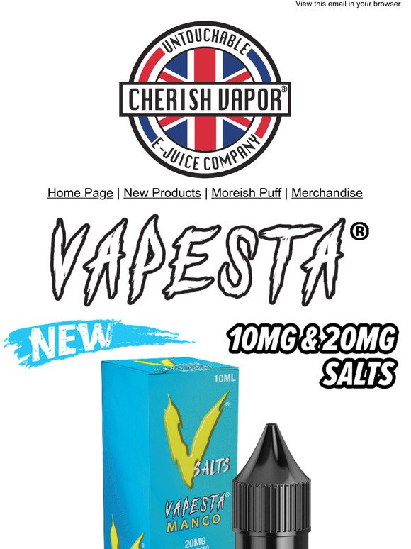 7 NEW Vapesta Nic Salts Out Now in 10mg & 20mg + Vapesta Short Fills Available in 8 Flavours!