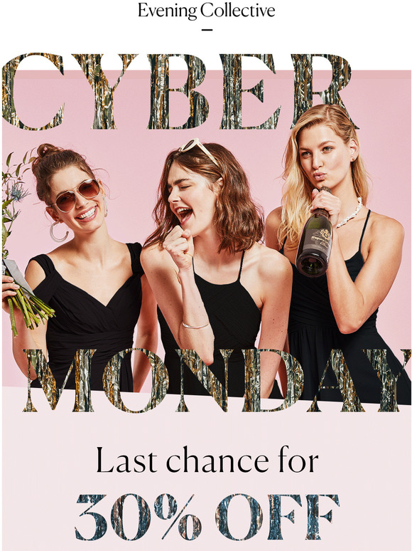 Last chance to save 30% on dresses!