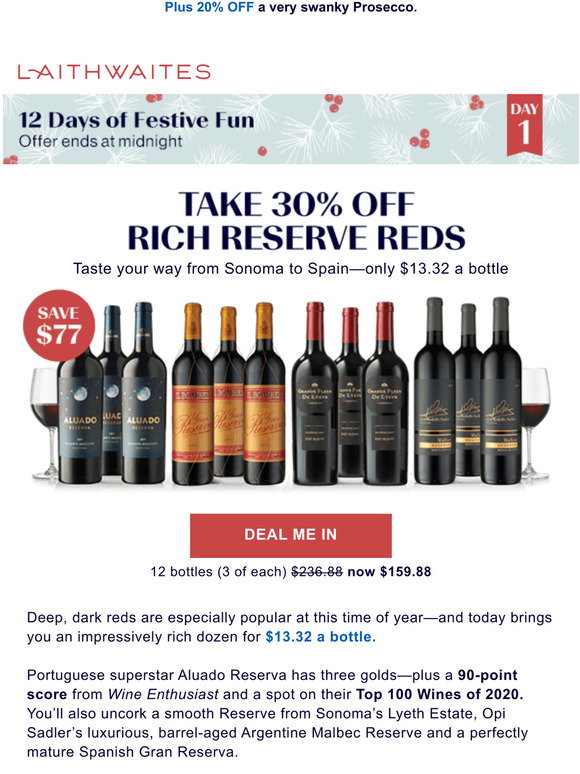 Laithwaites Wines: 12 Days of Festive Fun starts now! | Milled