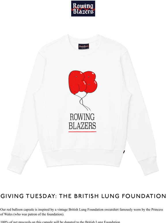 Rowing Blazers Giving Tuesday The British Lung Foundation Milled