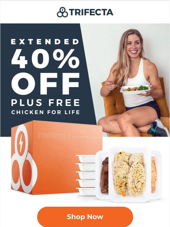 Trifecta Meal Delivery CYBER MONDAY EXTENDED Milled