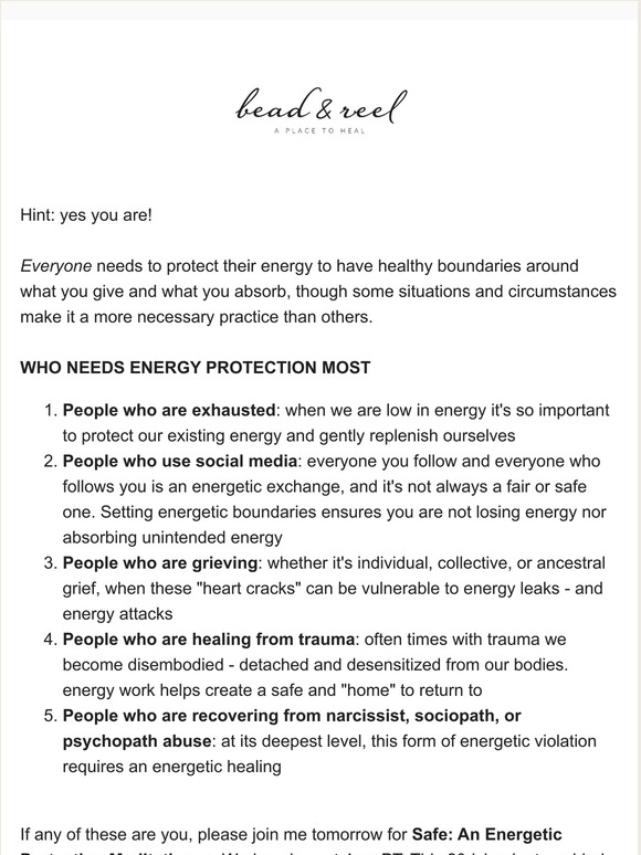 The 5 kinds of people who need energy protection