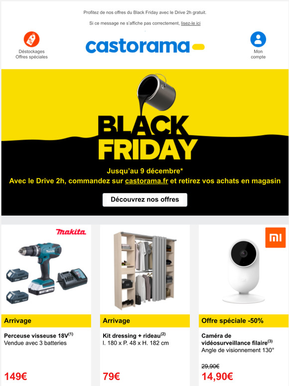 Castorama Fr Les Offres Black Friday C Est Parti Avec Le Drive 2h Milled