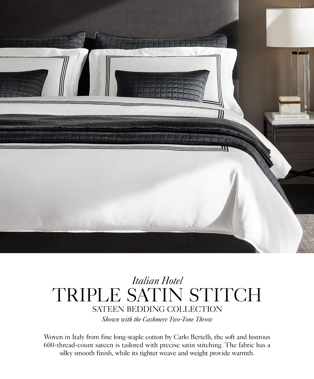 Restoration Hardware The World’s Finest Italian Bedding by Carlo