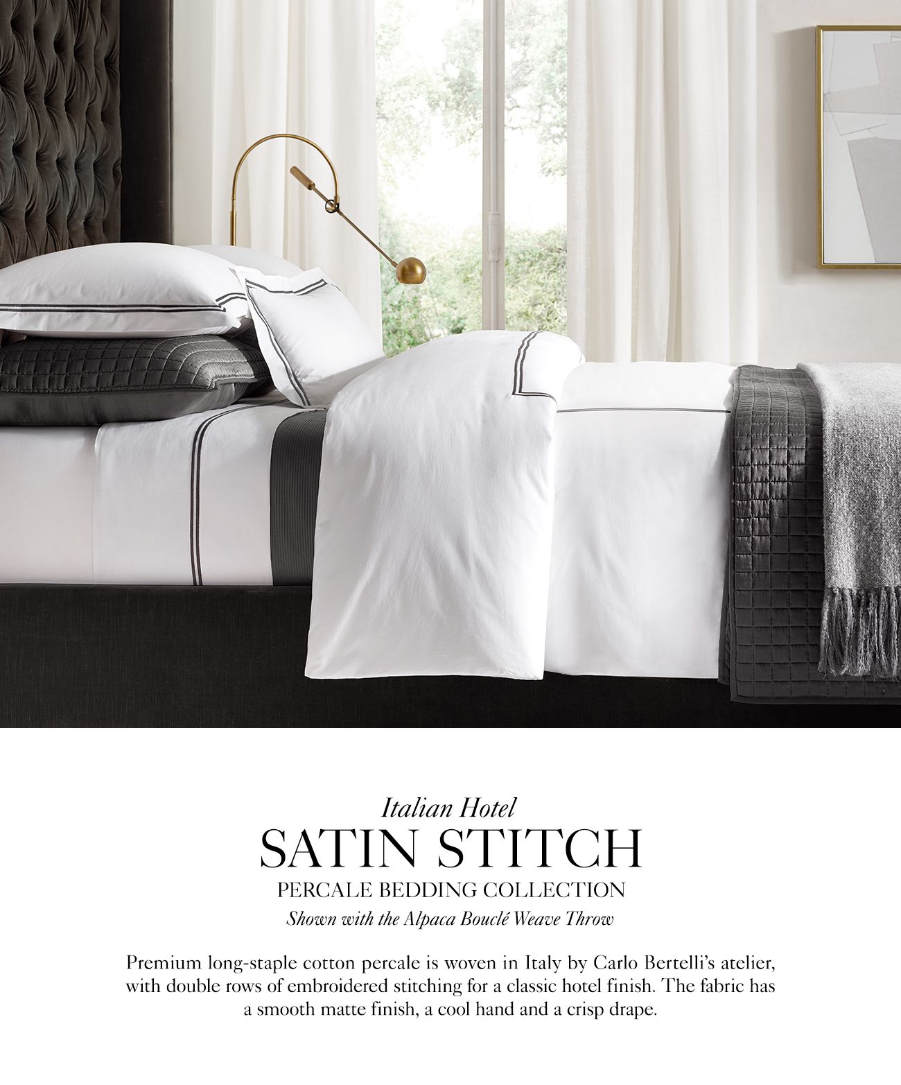 Restoration Hardware The World’s Finest Italian Bedding by Carlo
