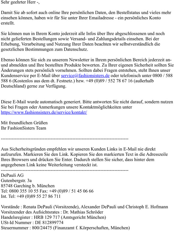 Herzlich willkommen auf fashionsisters.de!