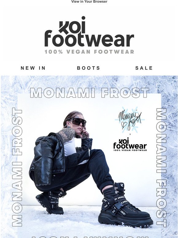 Koi Footwear: MONAMI FROST x KOI FOOTWEAR COLLECTION IS HERE ️ | Milled