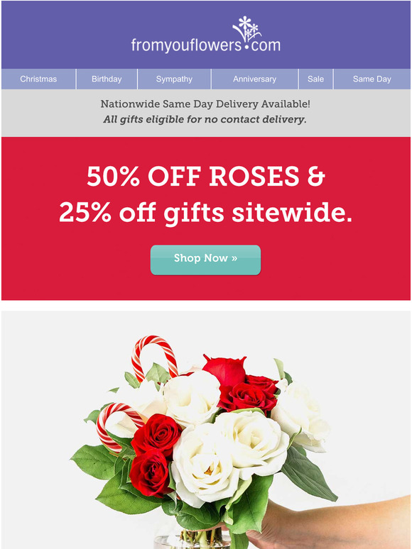 Get Holiday Ready! Up to 50 Off Festive Roses Milled