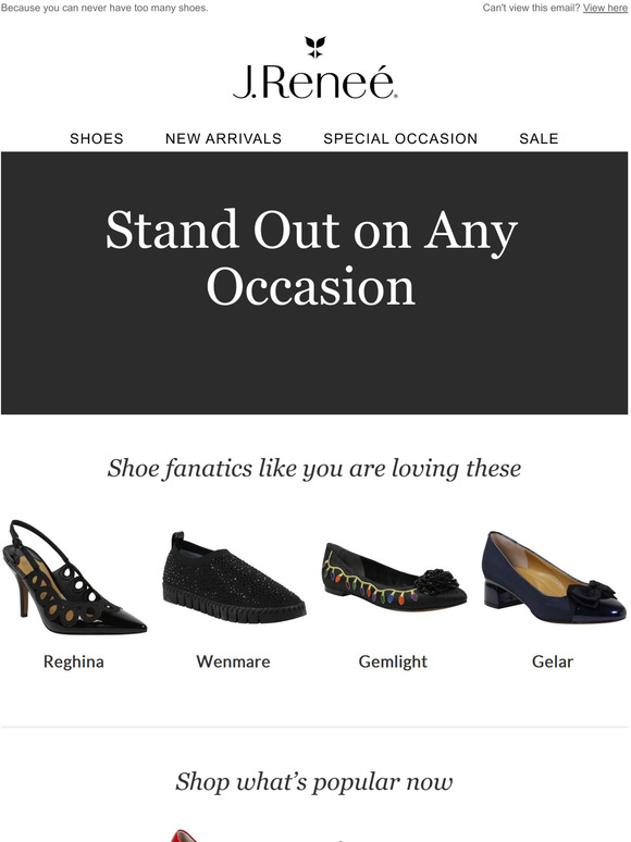 j renee shoes new arrivals