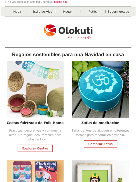 Regalos sostenibles para una Navidad en casa
