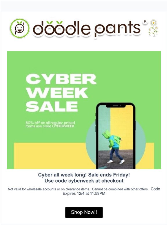 A day late - CYBER WEEK STARTS TODAY!