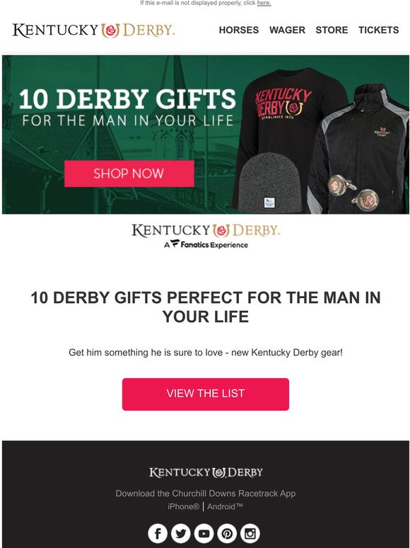 10 Derby Gifts for the Man in Your Life