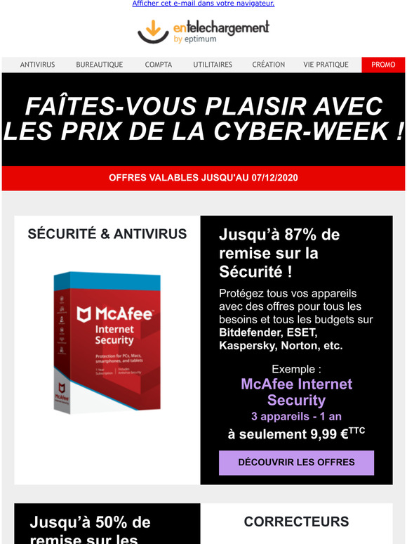 Faîtes-vous plaisir avec les prix de la Cyber-Week