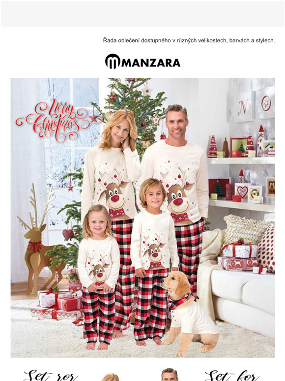 🎅 Ho-ho-ho! Vánoční pyžama zpět na skladě.