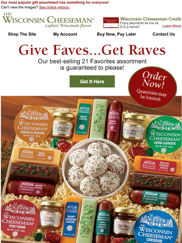 Wisconsin Cheeseman Easy to Give...and Sure to Please Milled